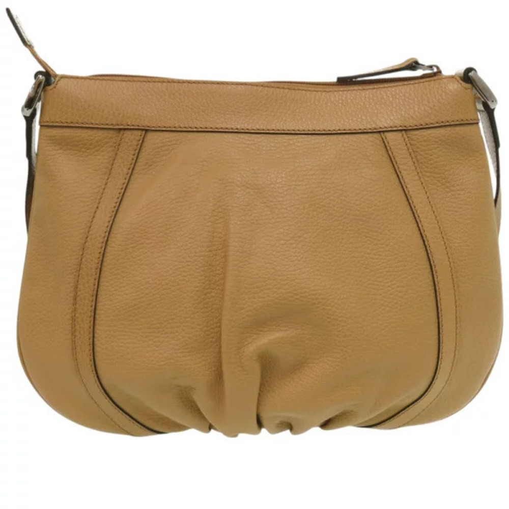 Gucci Abbey Leather Camel Tan Brown Shoulder Bag - Picture 2 of 6